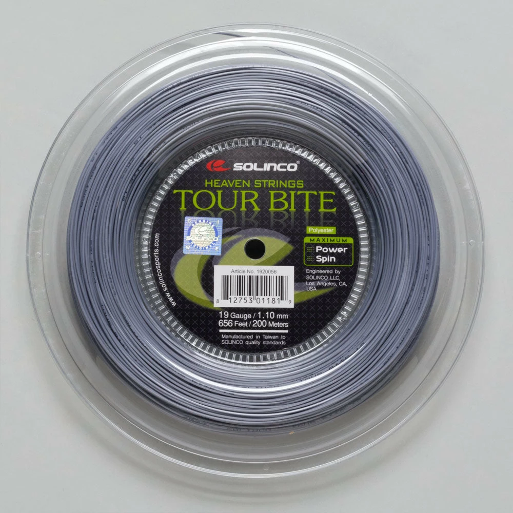 Tennis Accessories Solinco Tour Bite 19 1.10 656' Reel 3 Tennis Accessories Solinco Tour Bite 19 1.10 656' Reel
