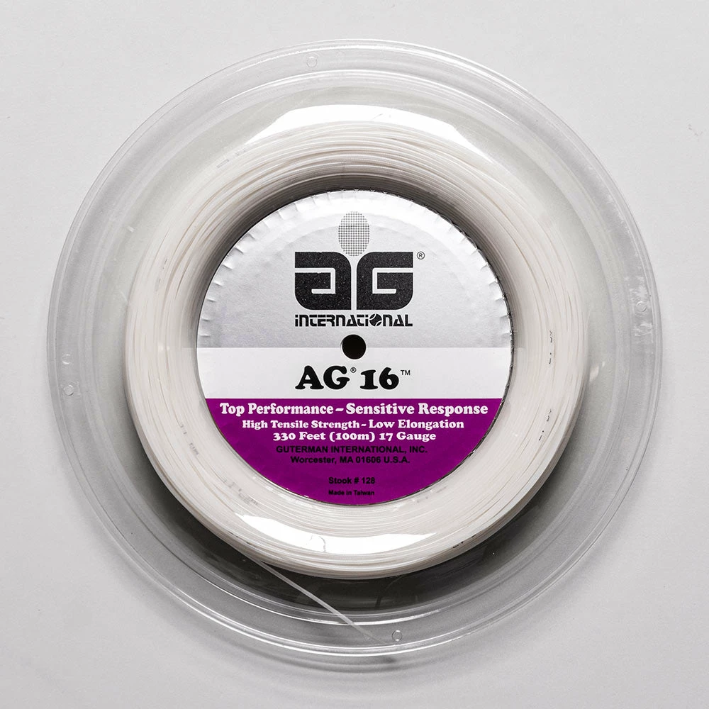 AG International AG Synthetic Gut 16G 330' Reel Tennis Accessories 5 AG International AG Synthetic Gut 16G 330' Reel Tennis Accessories