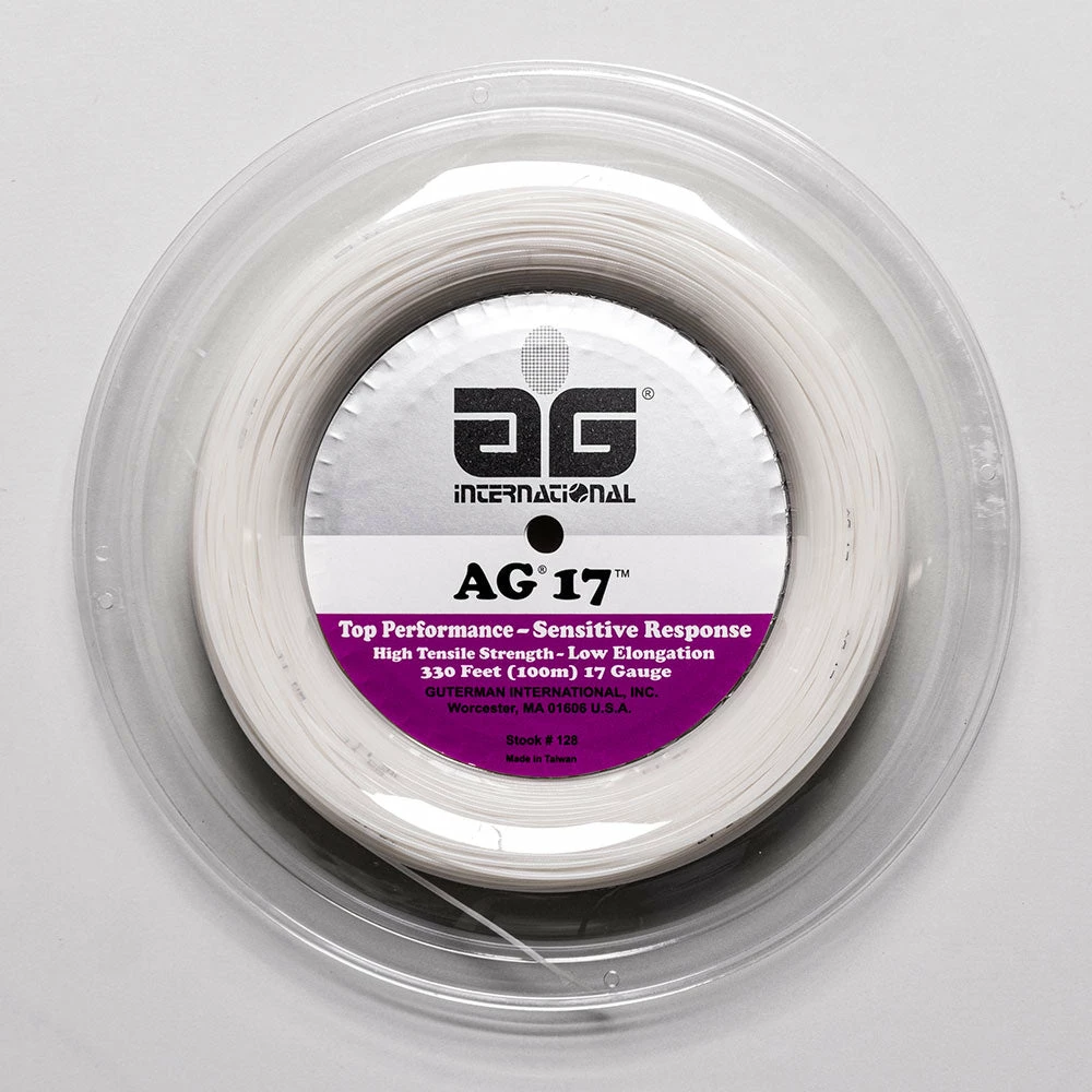 AG International Tennis Accessories AG Synthetic Gut 17G 330' Reel 4 AG International Tennis Accessories AG Synthetic Gut 17G 330' Reel