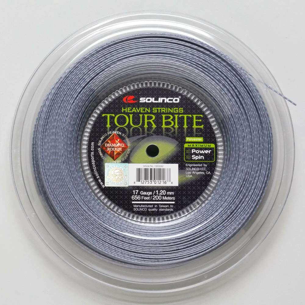 Tennis Accessories Solinco Tour Bite Diamond Rough 17 660' Reel 3 Tennis Accessories Solinco Tour Bite Diamond Rough 17 660' Reel