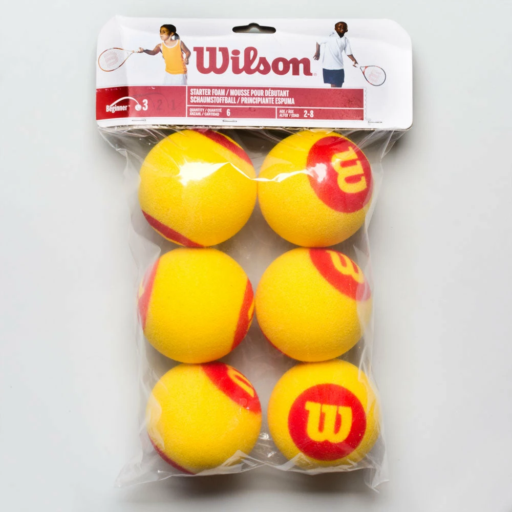 Wilson Starter Foam Ball 6 Pack Tennis Accessories 3 Wilson Starter Foam Ball 6 Pack Tennis Accessories