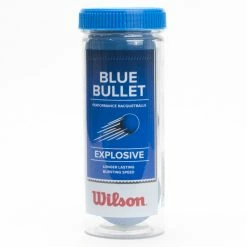 Wilson Blue Bullet Racquetballs 12 Cans Racquetball Accessories