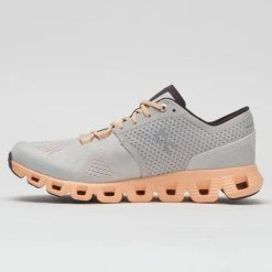On Running On Cloud X Women's Silver/Almond Running Shoes