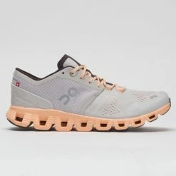 On Running On Cloud X Women's Silver/Almond Running Shoes