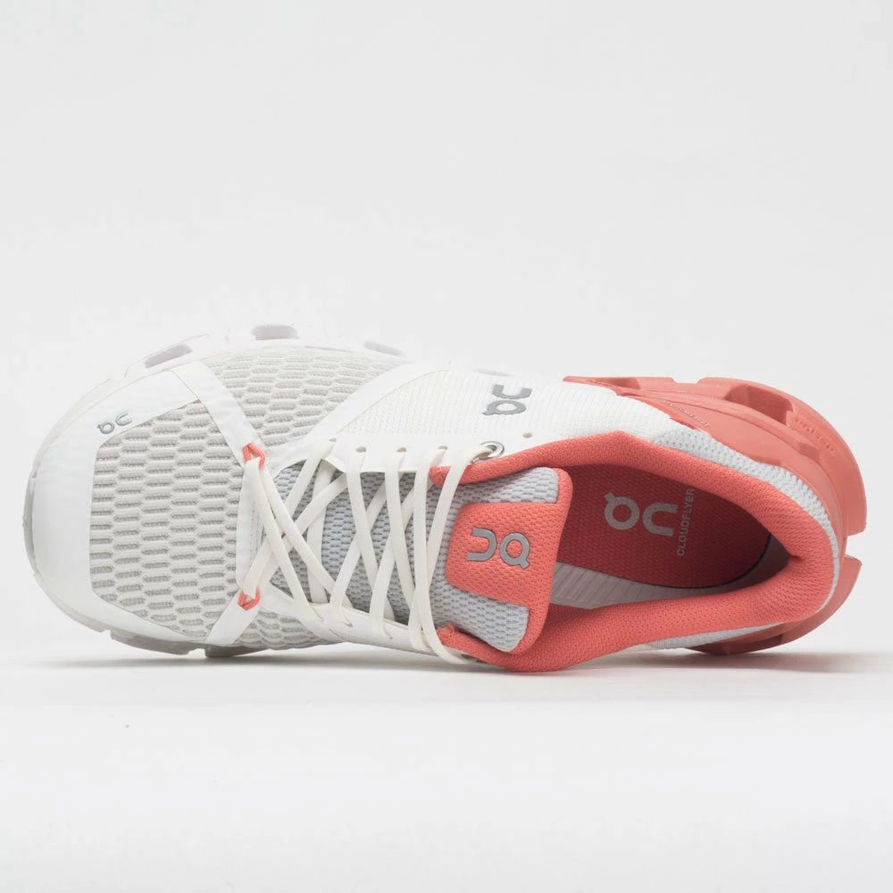 On Running On Cloudflyer Women's White/Coral 5 On Running On Cloudflyer Women's White/Coral