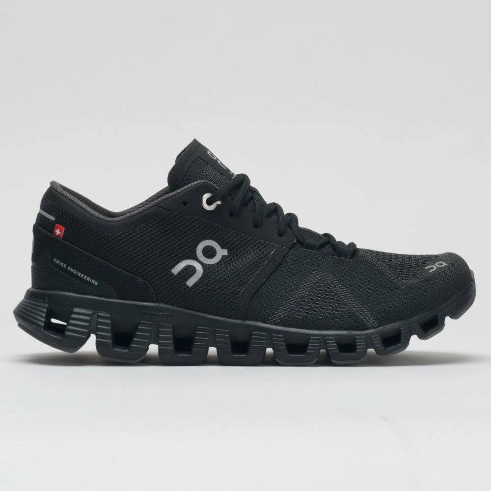 On Running On Cloud X Men's Black/Asphalt Running Shoes 3 On Running On Cloud X Men's Black/Asphalt Running Shoes
