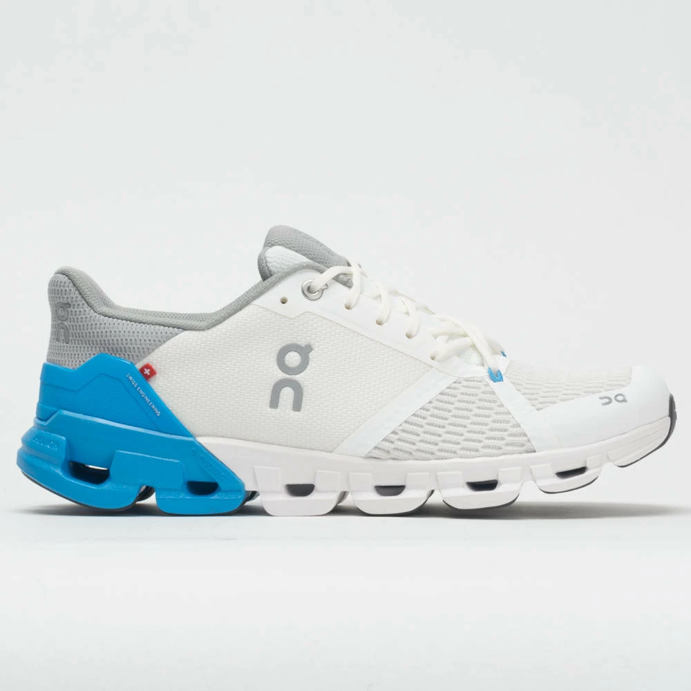 On Running Running Shoes On Cloudflyer Men's White/Blue 3 On Running Running Shoes On Cloudflyer Men's White/Blue