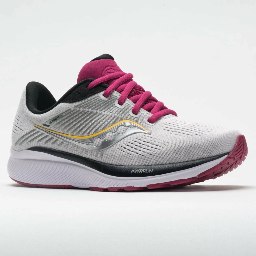 Running Shoes Saucony Guide 14 Women's Alloy/Cherry 7 Running Shoes Saucony Guide 14 Women's Alloy/Cherry
