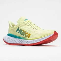 Hoka One One Carbon X 2 Men's Luminary Green/Hot Coral Running Shoes