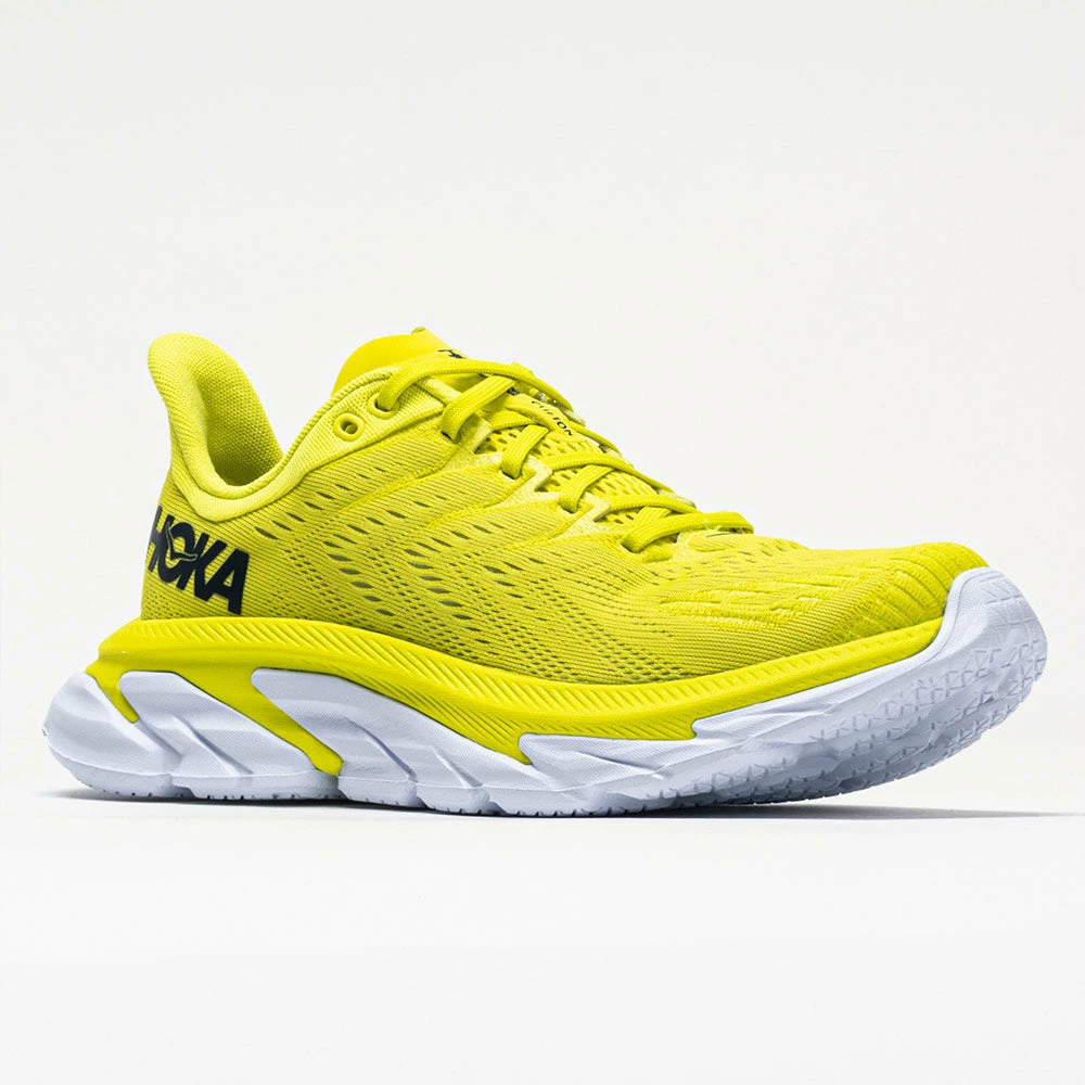 Running Shoes Hoka One One Clifton Edge Men's Citrus/White 7 Running Shoes Hoka One One Clifton Edge Men's Citrus/White