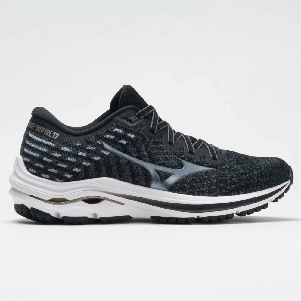 Mizuno Wave Inspire 17 Waveknit Women's Black/Platinum Gold 3 Mizuno Wave Inspire 17 Waveknit Women's Black/Platinum Gold