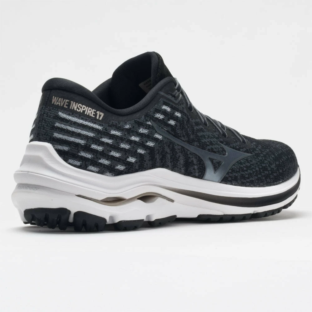 Mizuno Wave Inspire 17 Waveknit Women's Black/Platinum Gold 8 Mizuno Wave Inspire 17 Waveknit Women's Black/Platinum Gold