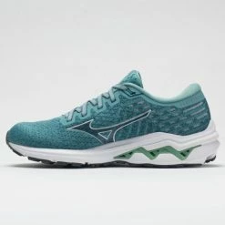 Mizuno Wave Inspire 17 Waveknit Women's Dusty Turquoise/White Running Shoes