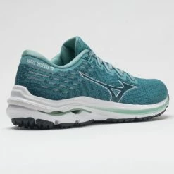Mizuno Wave Inspire 17 Waveknit Women's Dusty Turquoise/White Running Shoes