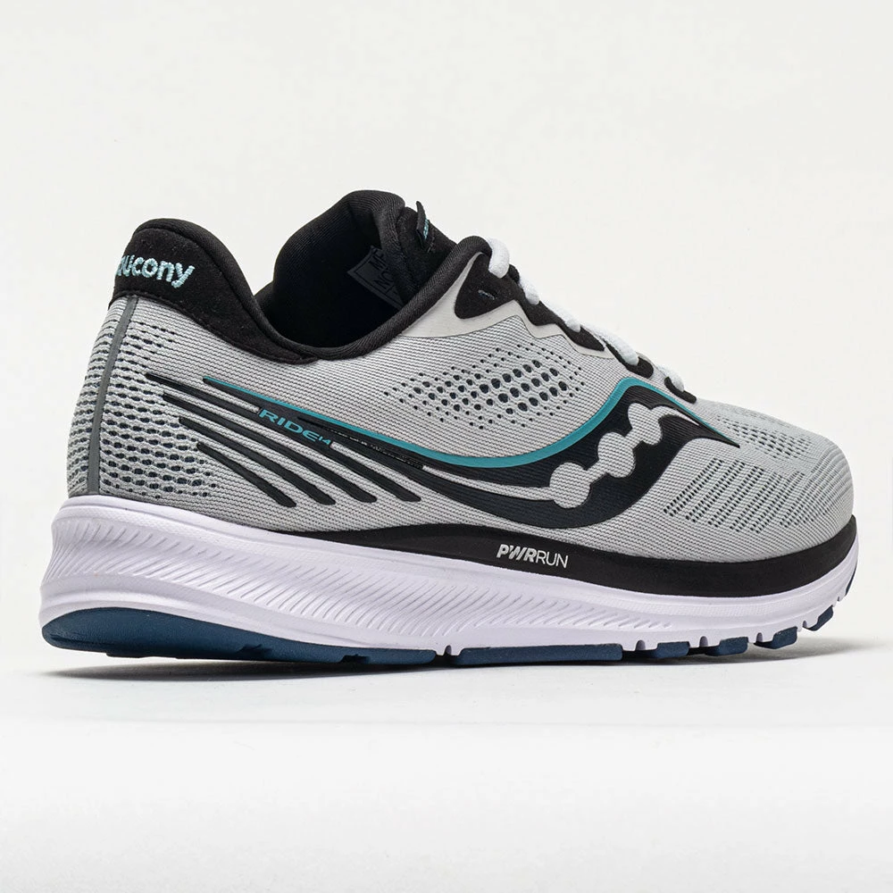 Running Shoes Saucony Ride 14 Men's Fog/Black/Storm 8 Running Shoes Saucony Ride 14 Men's Fog/Black/Storm