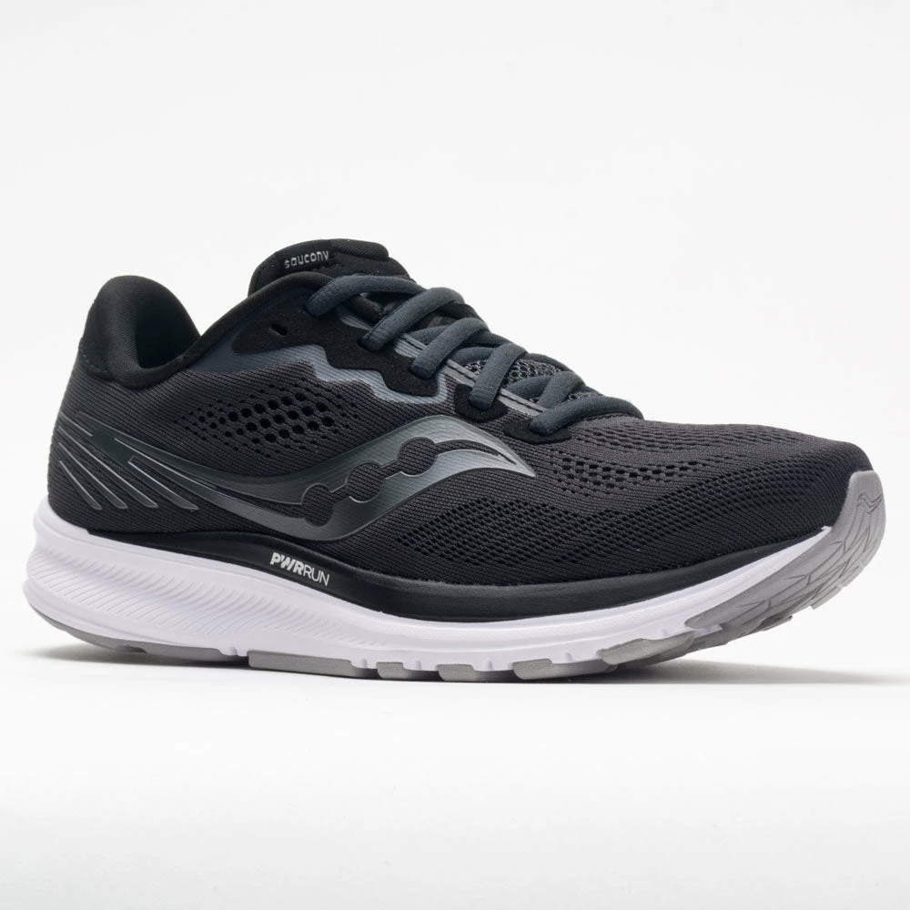 Saucony Ride 14 Men's Charcoal/Black Running Shoes 7 Saucony Ride 14 Men's Charcoal/Black Running Shoes