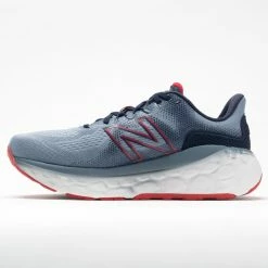 New Balance Fresh Foam More V3 Men's Ocean Gray/Velocity Red/Eclipse Running Shoes 9 New Balance Fresh Foam More V3 Men's Ocean Gray/Velocity Red/Eclipse Running Shoes