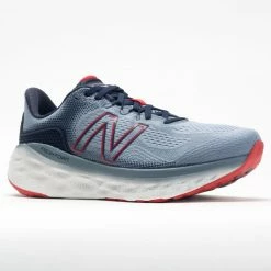 New Balance Fresh Foam More V3 Men's Ocean Gray/Velocity Red/Eclipse Running Shoes 12 New Balance Fresh Foam More V3 Men's Ocean Gray/Velocity Red/Eclipse Running Shoes