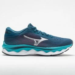 Mizuno Wave Sky 5 Waveknit Women's Legion Blue/Silver Running Shoes