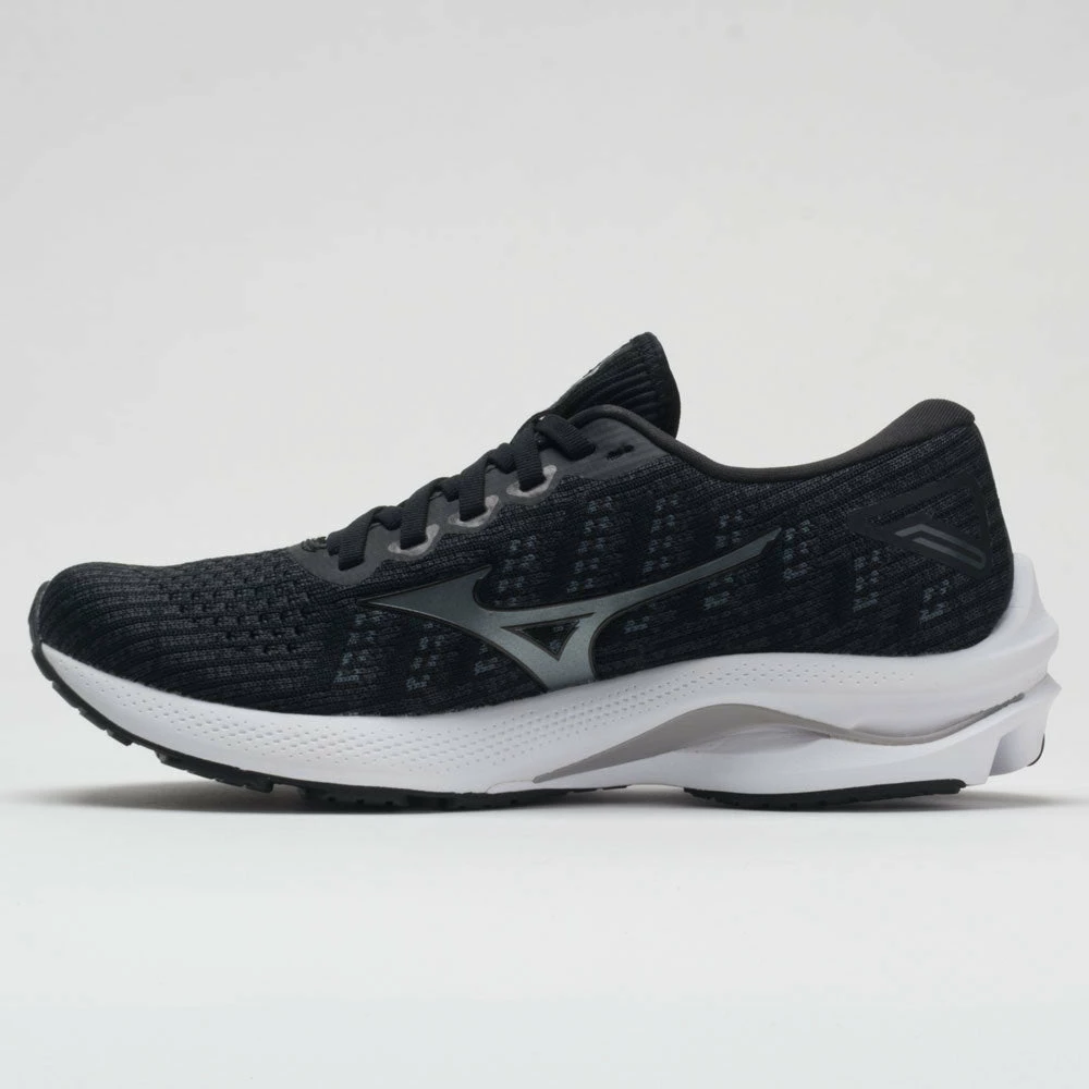 Running Shoes Mizuno Wave Rider 25 Waveknit Women's Black/Onyx 4 Running Shoes Mizuno Wave Rider 25 Waveknit Women's Black/Onyx