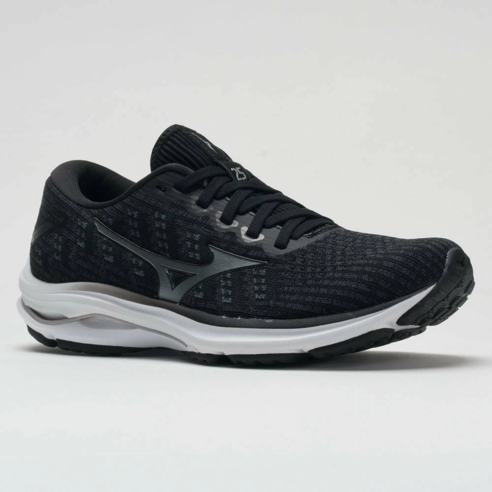 Running Shoes Mizuno Wave Rider 25 Waveknit Women's Black/Onyx 7 Running Shoes Mizuno Wave Rider 25 Waveknit Women's Black/Onyx