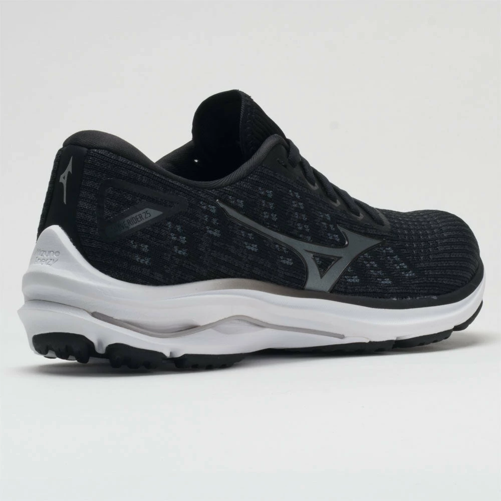 Running Shoes Mizuno Wave Rider 25 Waveknit Women's Black/Onyx 8 Running Shoes Mizuno Wave Rider 25 Waveknit Women's Black/Onyx