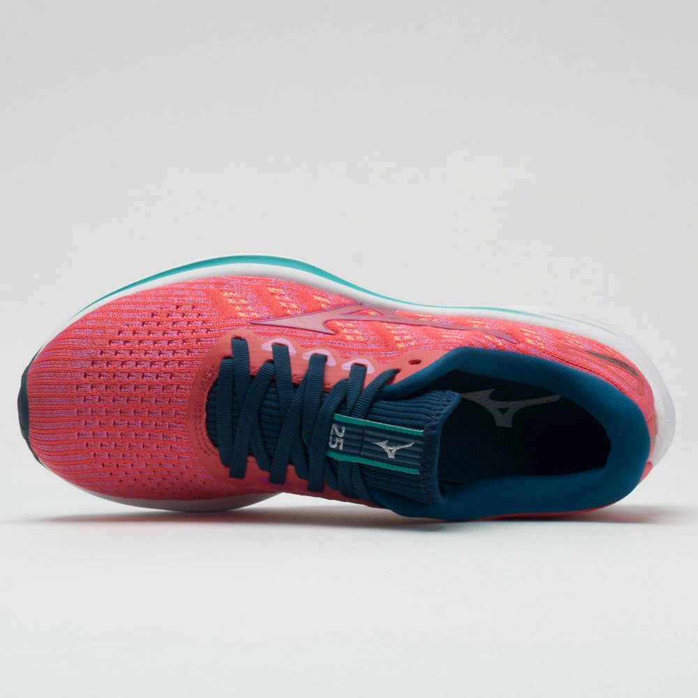 Mizuno Wave Rider 25 Waveknit Women's Cayenne/Phlox Pink 5 Mizuno Wave Rider 25 Waveknit Women's Cayenne/Phlox Pink