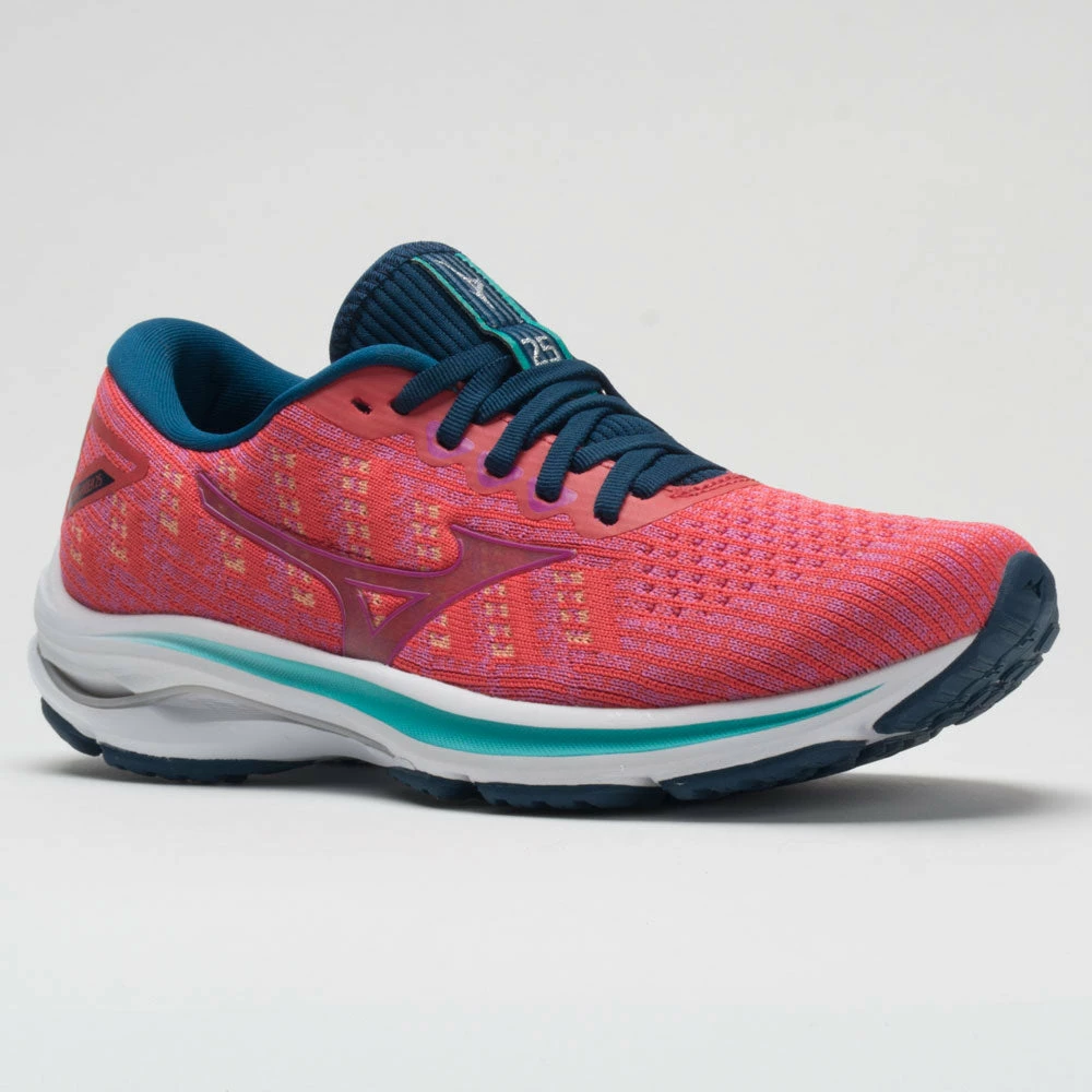 Mizuno Wave Rider 25 Waveknit Women's Cayenne/Phlox Pink 7 Mizuno Wave Rider 25 Waveknit Women's Cayenne/Phlox Pink