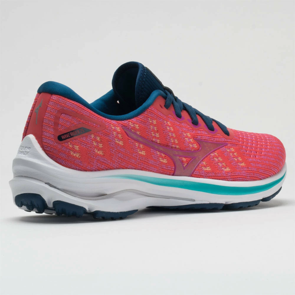 Mizuno Wave Rider 25 Waveknit Women's Cayenne/Phlox Pink 8 Mizuno Wave Rider 25 Waveknit Women's Cayenne/Phlox Pink