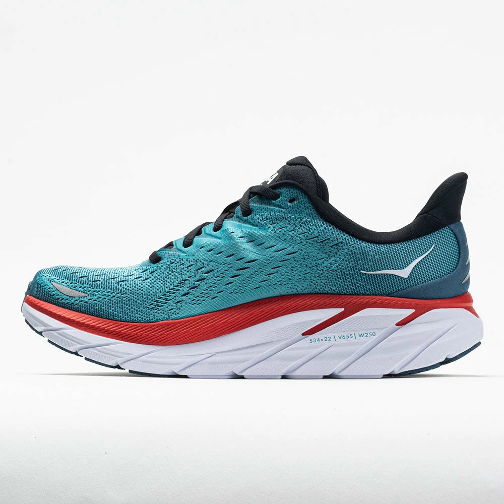 Hoka One One Clifton 8 Men's Real Teal/Aquarelle Running Shoes 4 Hoka One One Clifton 8 Men's Real Teal/Aquarelle Running Shoes