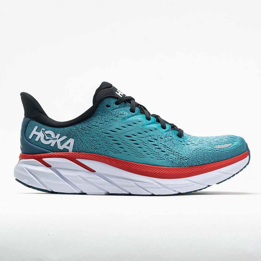 Hoka One One Clifton 8 Men's Real Teal/Aquarelle Running Shoes 3 Hoka One One Clifton 8 Men's Real Teal/Aquarelle Running Shoes