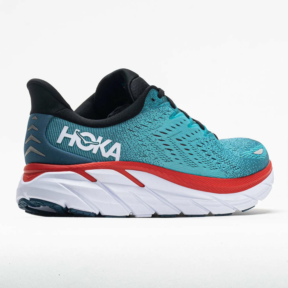 Hoka One One Clifton 8 Men's Real Teal/Aquarelle Running Shoes 8 Hoka One One Clifton 8 Men's Real Teal/Aquarelle Running Shoes