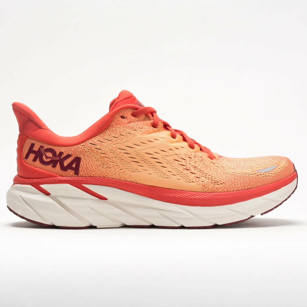 Hoka One One Clifton 8 Men's Fiesta/Blazing Orange Running Shoes 3 Hoka One One Clifton 8 Men's Fiesta/Blazing Orange Running Shoes