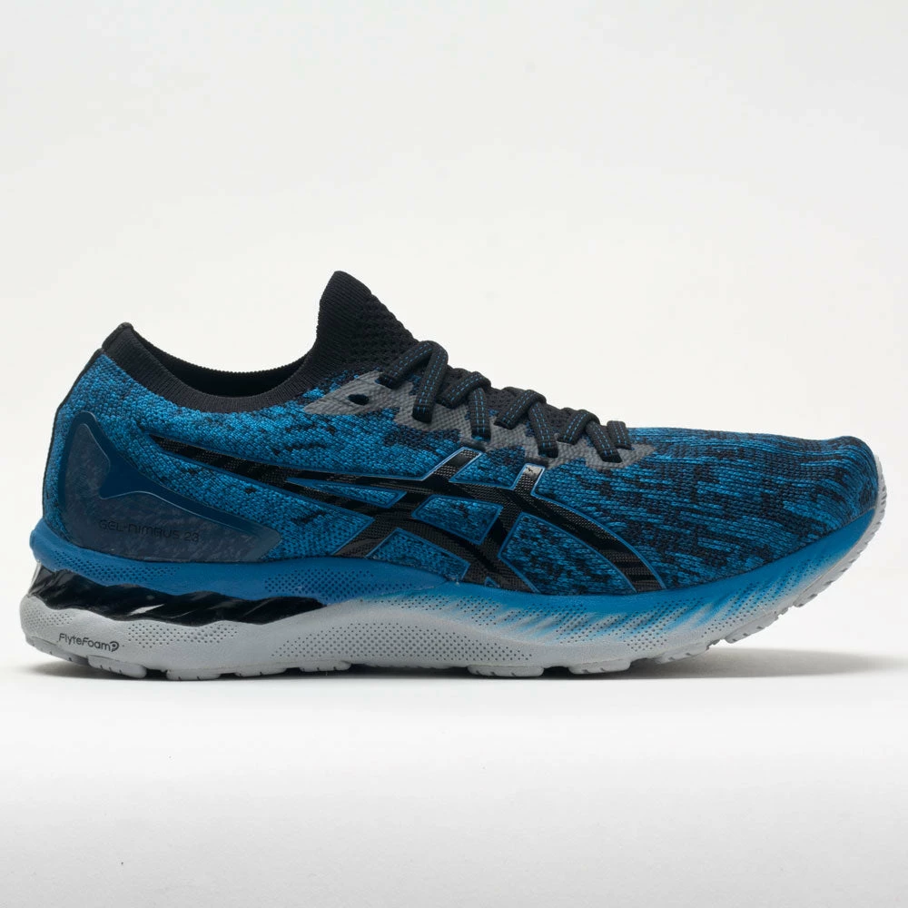 Running Shoes ASICS GEL-Nimbus 23 Knit Men's Reborn Blue/Black 3 Running Shoes ASICS GEL-Nimbus 23 Knit Men's Reborn Blue/Black