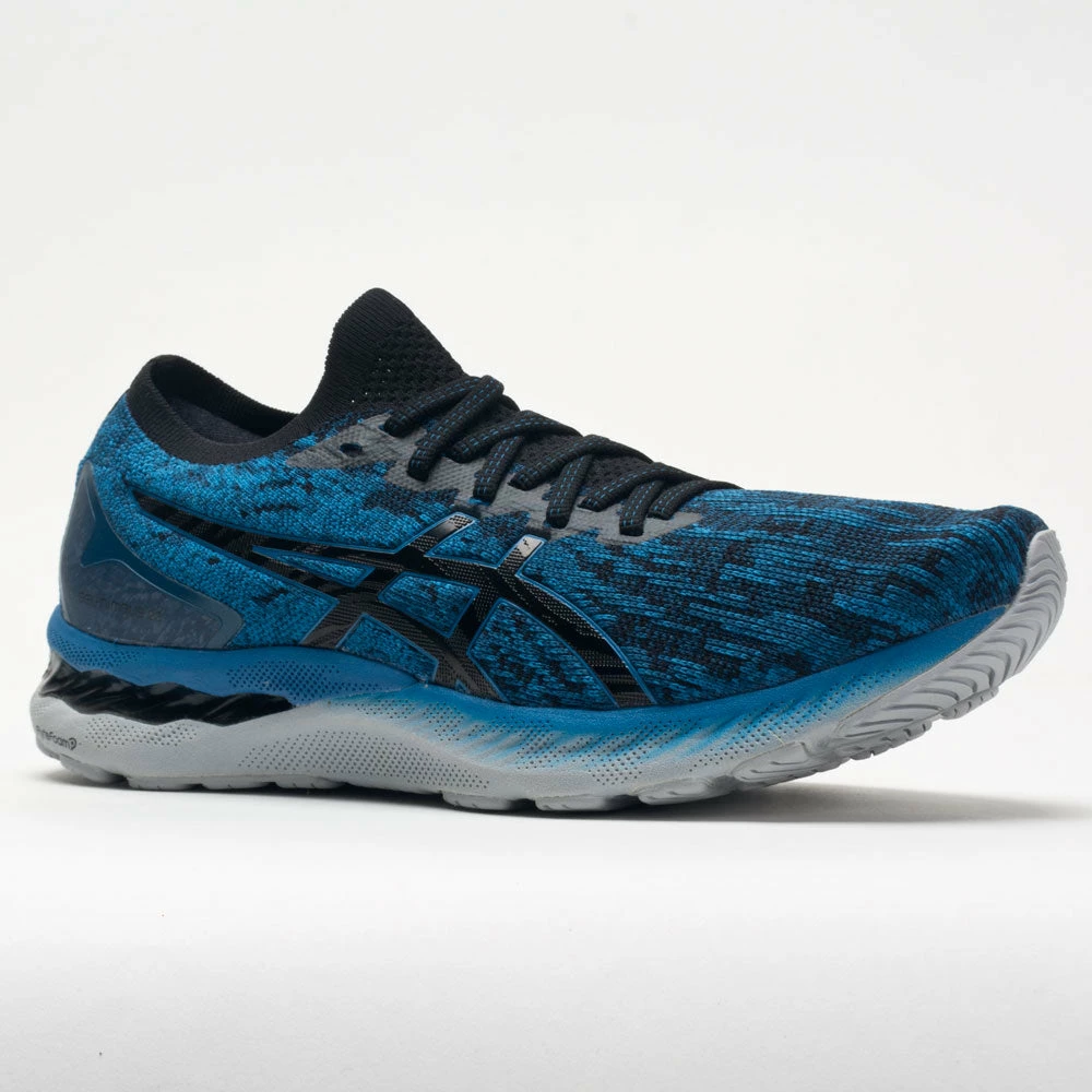 Running Shoes ASICS GEL-Nimbus 23 Knit Men's Reborn Blue/Black 7 Running Shoes ASICS GEL-Nimbus 23 Knit Men's Reborn Blue/Black
