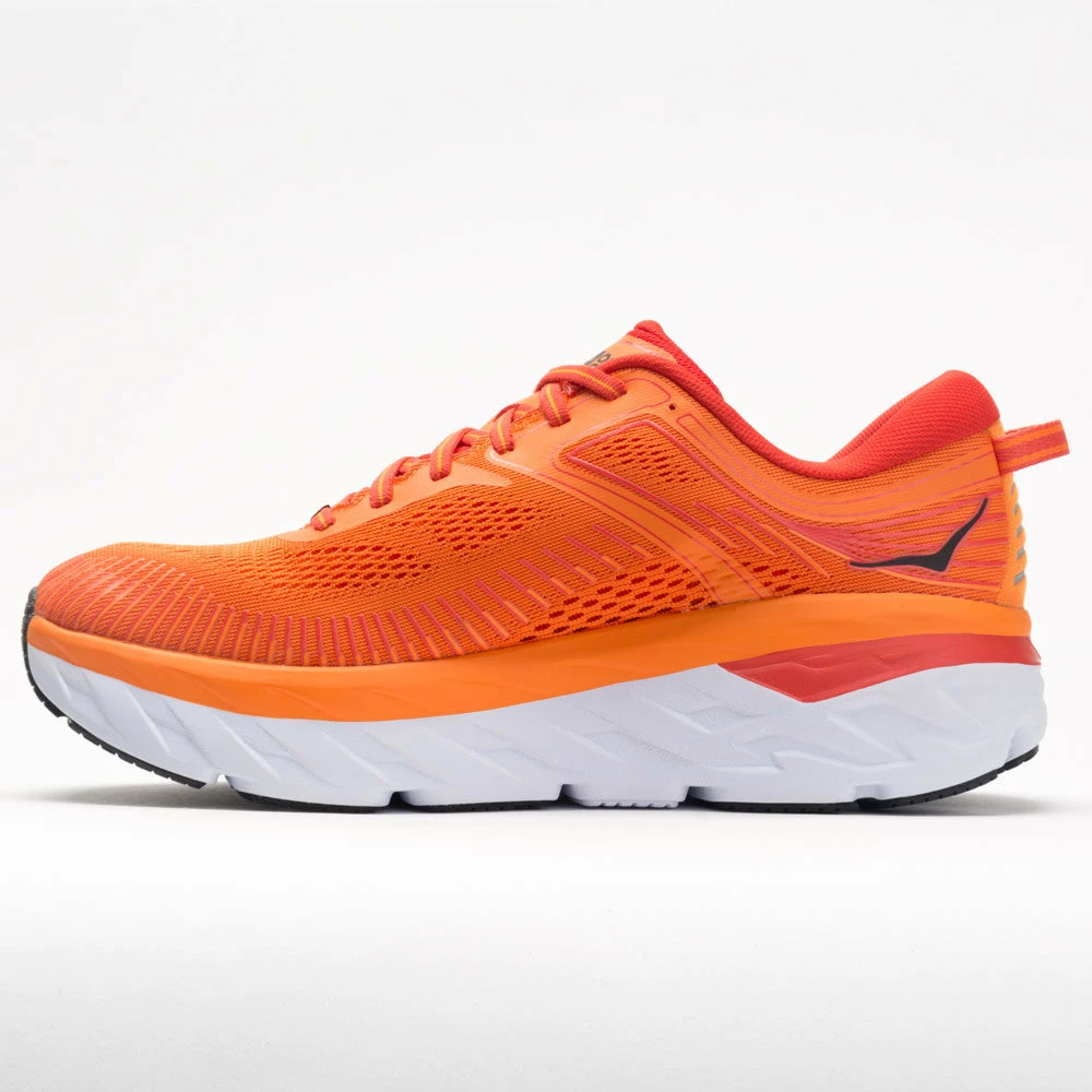 Hoka One One Bondi 7 Men's Persimmon Orange/Fiesta Running Shoes 4 Hoka One One Bondi 7 Men's Persimmon Orange/Fiesta Running Shoes