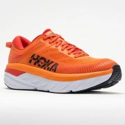 Hoka One One Bondi 7 Men's Persimmon Orange/Fiesta Running Shoes 12 Hoka One One Bondi 7 Men's Persimmon Orange/Fiesta Running Shoes