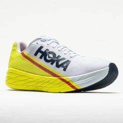 Running Shoes Hoka One One Rocket X Unisex White/Evening Primrose