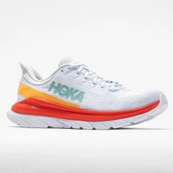 Running Shoes Hoka One One Mach 4 Men's White/Fiesta