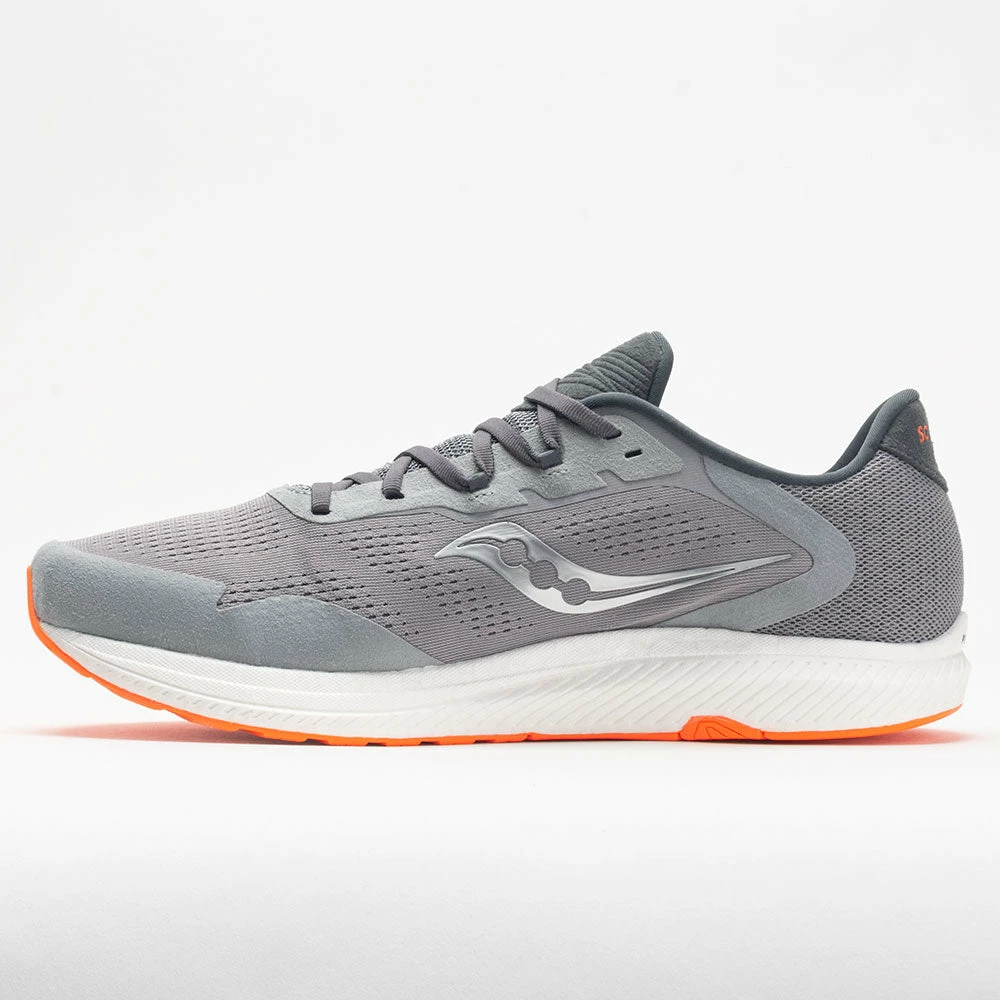 Running Shoes Saucony Freedom 4 Men's Alloy/Orange 4 Running Shoes Saucony Freedom 4 Men's Alloy/Orange