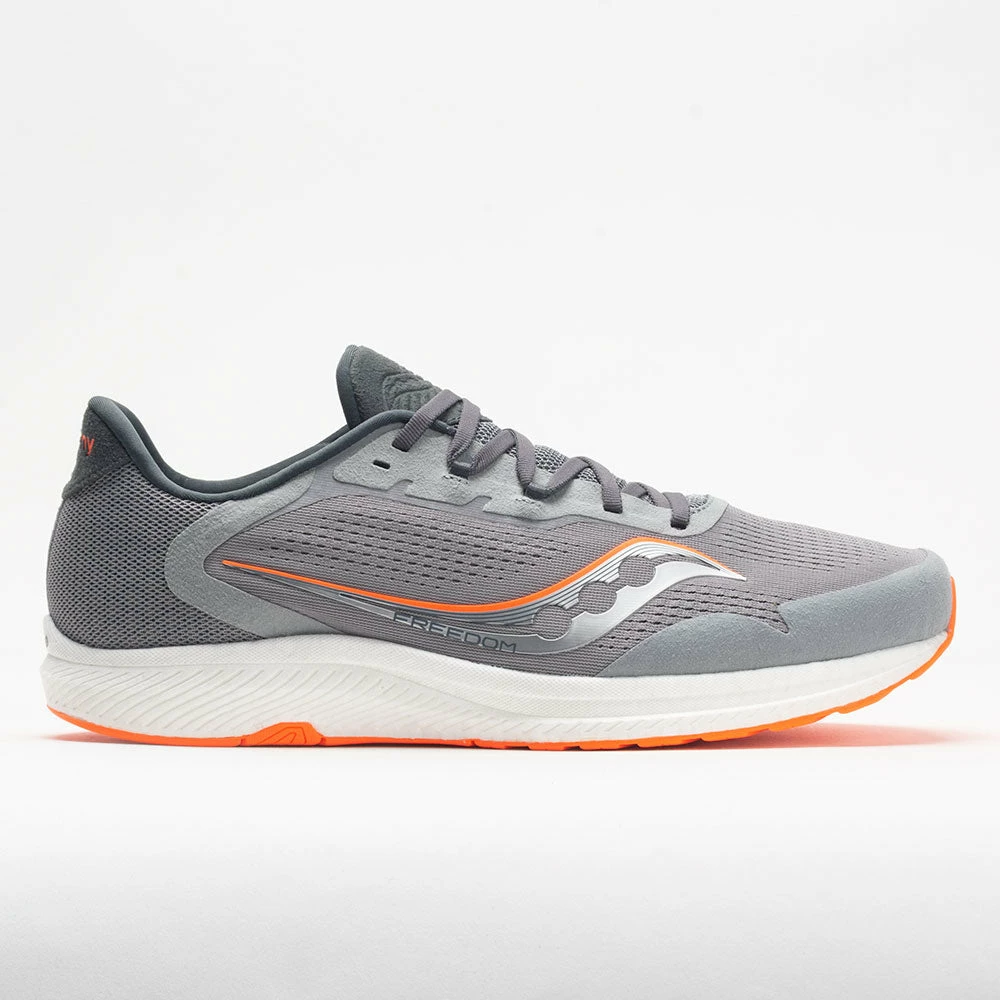 Running Shoes Saucony Freedom 4 Men's Alloy/Orange 3 Running Shoes Saucony Freedom 4 Men's Alloy/Orange
