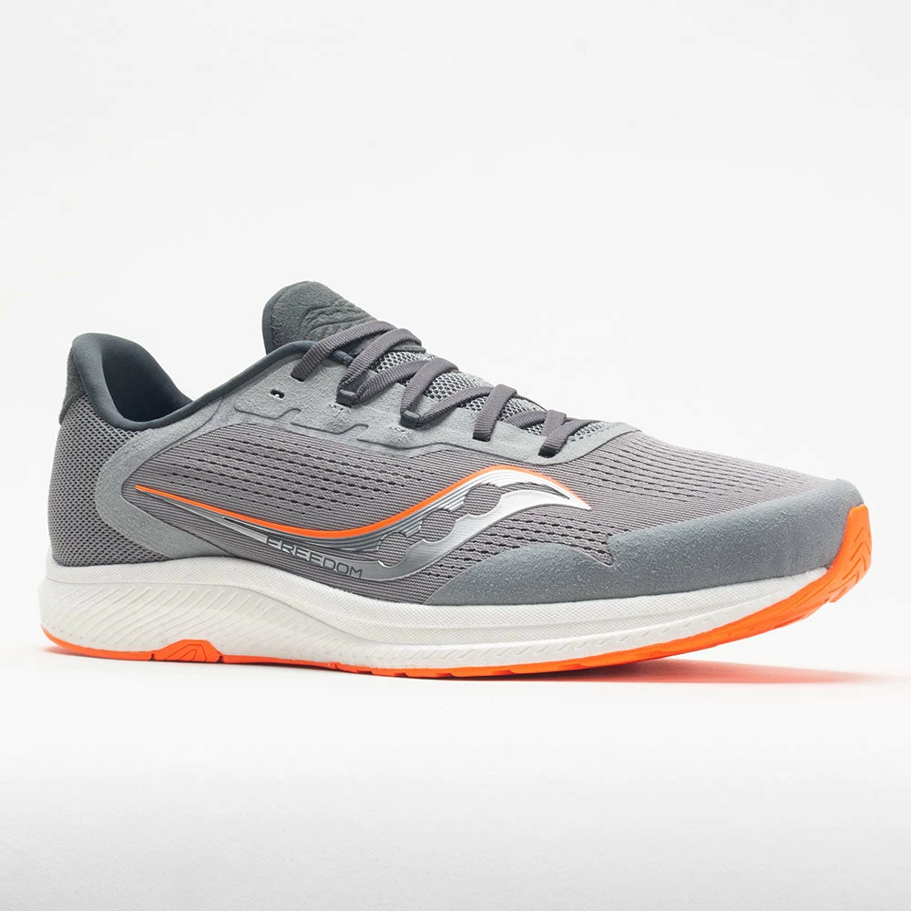 Running Shoes Saucony Freedom 4 Men's Alloy/Orange 7 Running Shoes Saucony Freedom 4 Men's Alloy/Orange