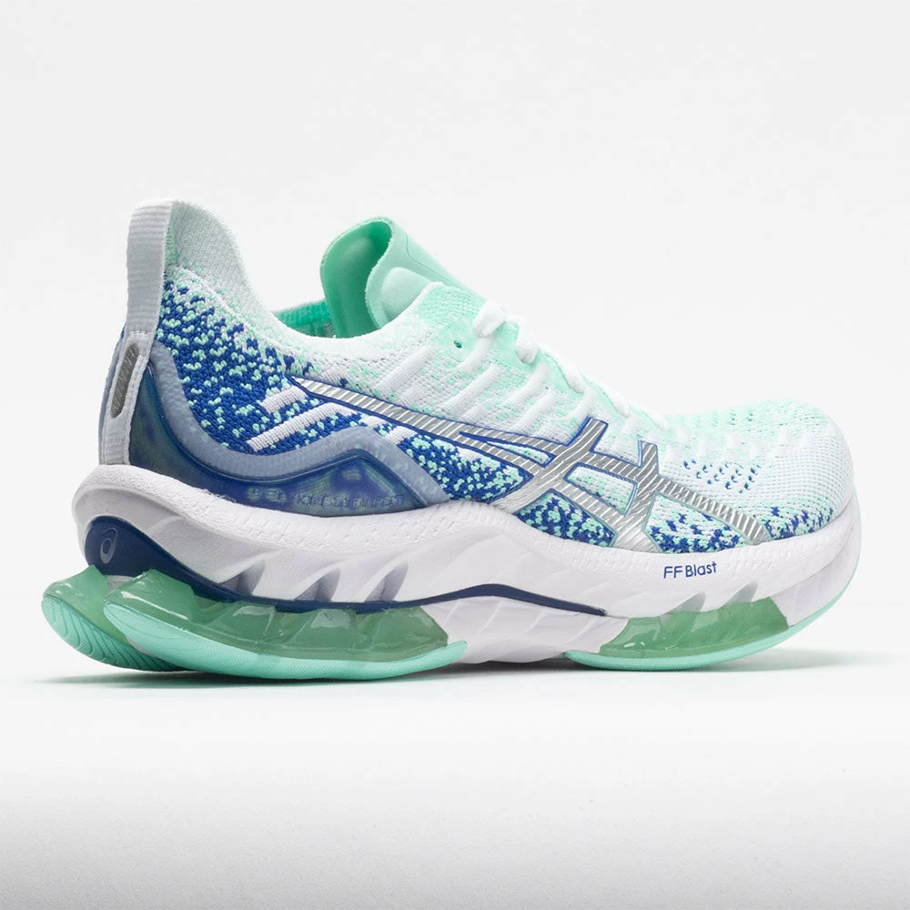 ASICS GEL-Kinsei Blast Women's White/Pure Silver Running Shoes 8 ASICS GEL-Kinsei Blast Women's White/Pure Silver Running Shoes