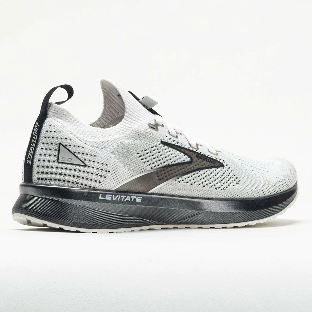 Brooks Levitate Stealthfit 5 Women's White/Gray/Black 8 Brooks Levitate Stealthfit 5 Women's White/Gray/Black