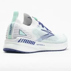 Brooks Levitate Stealthfit GTS 5 Women's White/Navy/Yucca Running Shoes 13 Brooks Levitate Stealthfit GTS 5 Women's White/Navy/Yucca Running Shoes