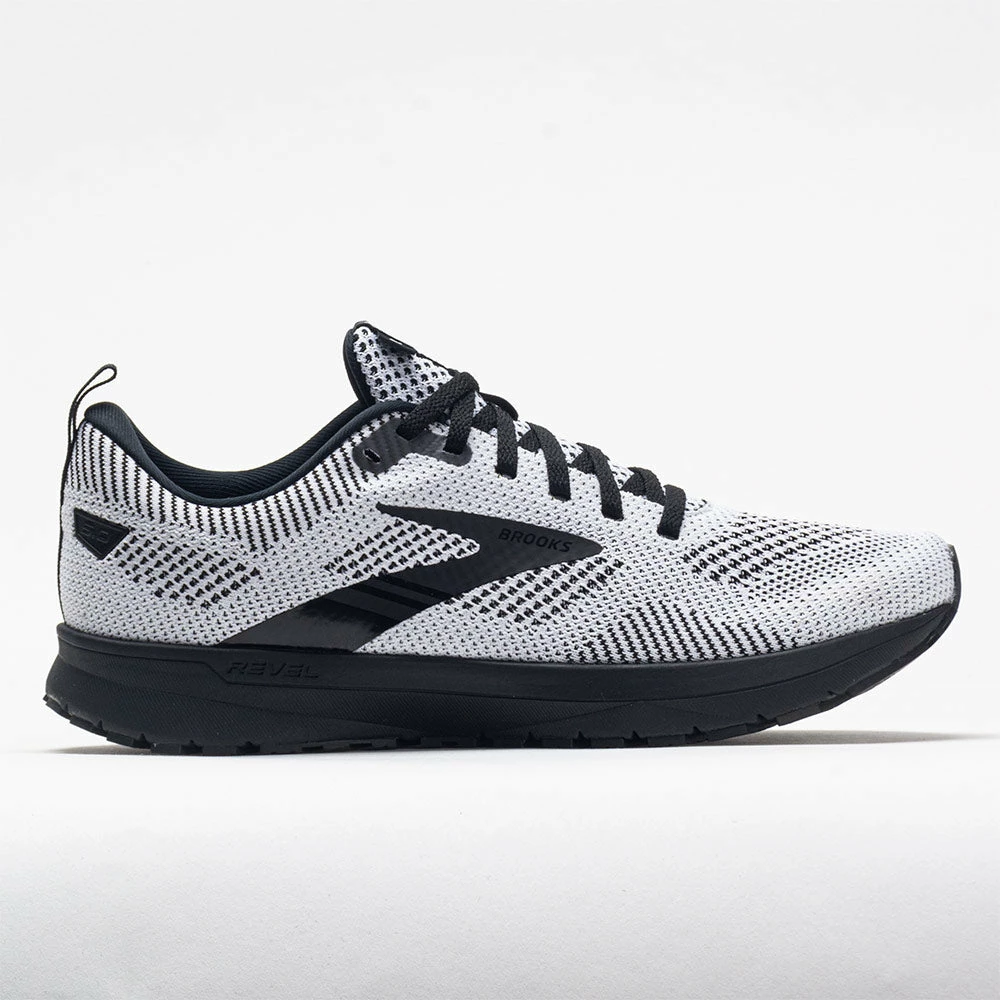 Brooks Revel 5 Men's White/Black Running Shoes 3 Brooks Revel 5 Men's White/Black Running Shoes