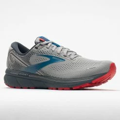 Brooks Ghost 14 Men's Gray/Blue/Red Running Shoes