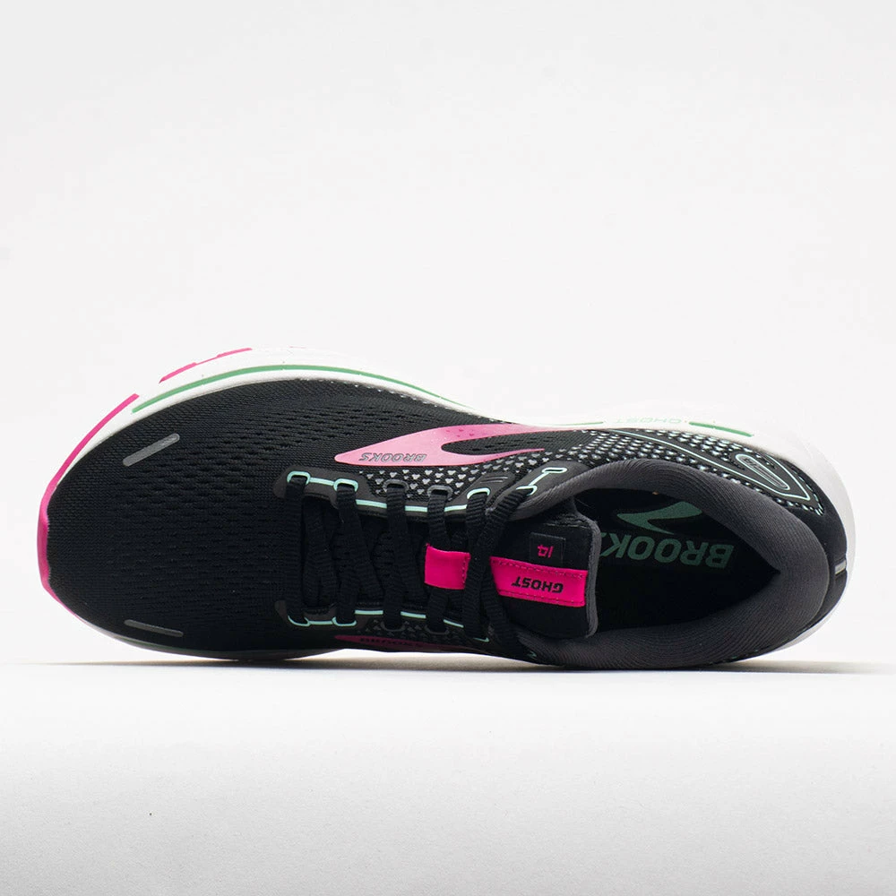 Brooks Ghost 14 Women's Black/Pink/Yucca Running Shoes 5 Brooks Ghost 14 Women's Black/Pink/Yucca Running Shoes