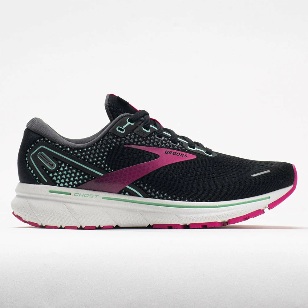 Brooks Ghost 14 Women's Black/Pink/Yucca Running Shoes 3 Brooks Ghost 14 Women's Black/Pink/Yucca Running Shoes