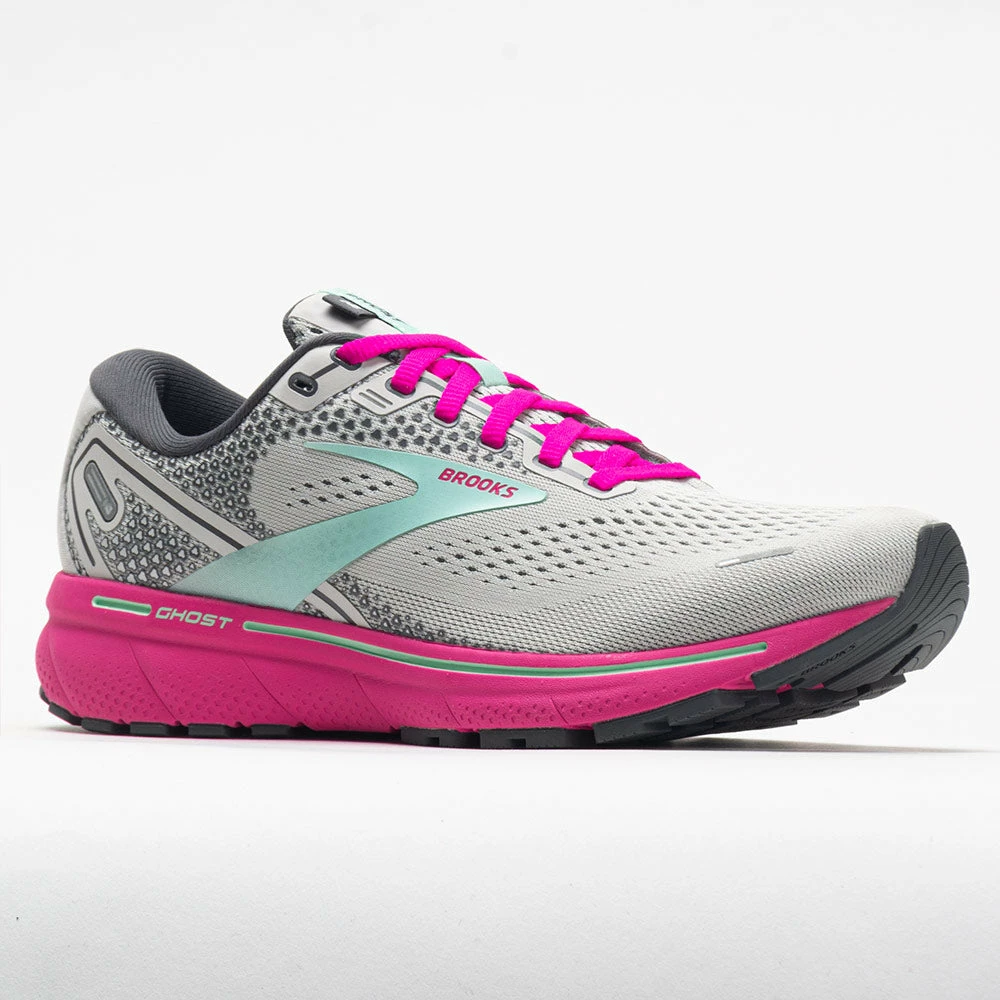 Running Shoes Brooks Ghost 14 Women's Oyster/Yucca/Pink 7 Running Shoes Brooks Ghost 14 Women's Oyster/Yucca/Pink